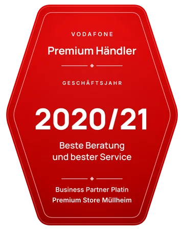 Vodafone Premium Händler 2020/21: Beste Beratung und bester Service, Business Partner Platin, Premium Store Müllheim